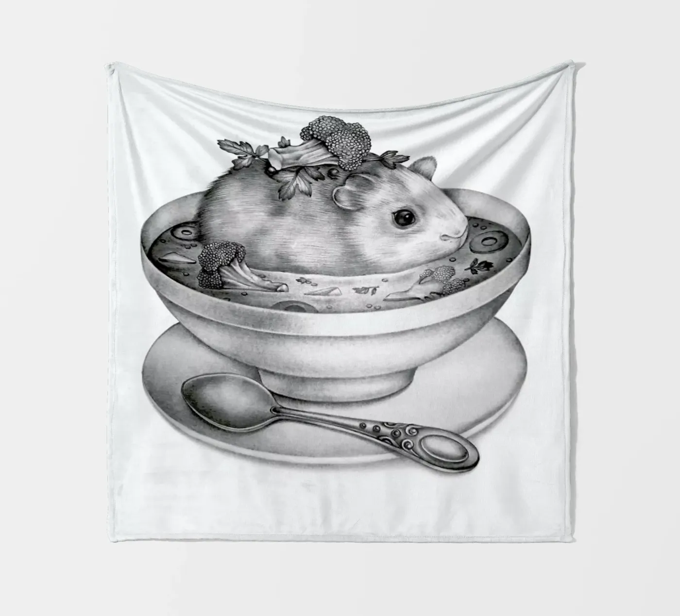 Soup Fleecedecke von Maria Vdovichenko