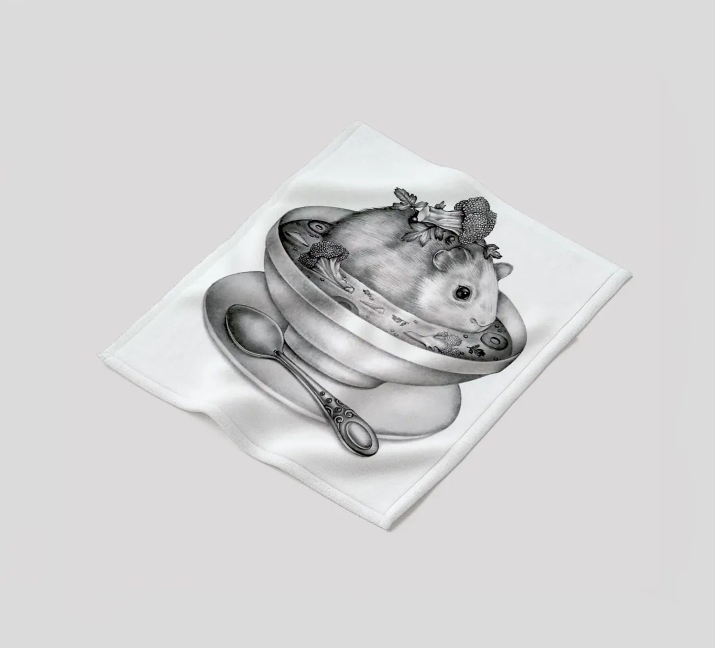 Soup Fleecedecke von Maria Vdovichenko