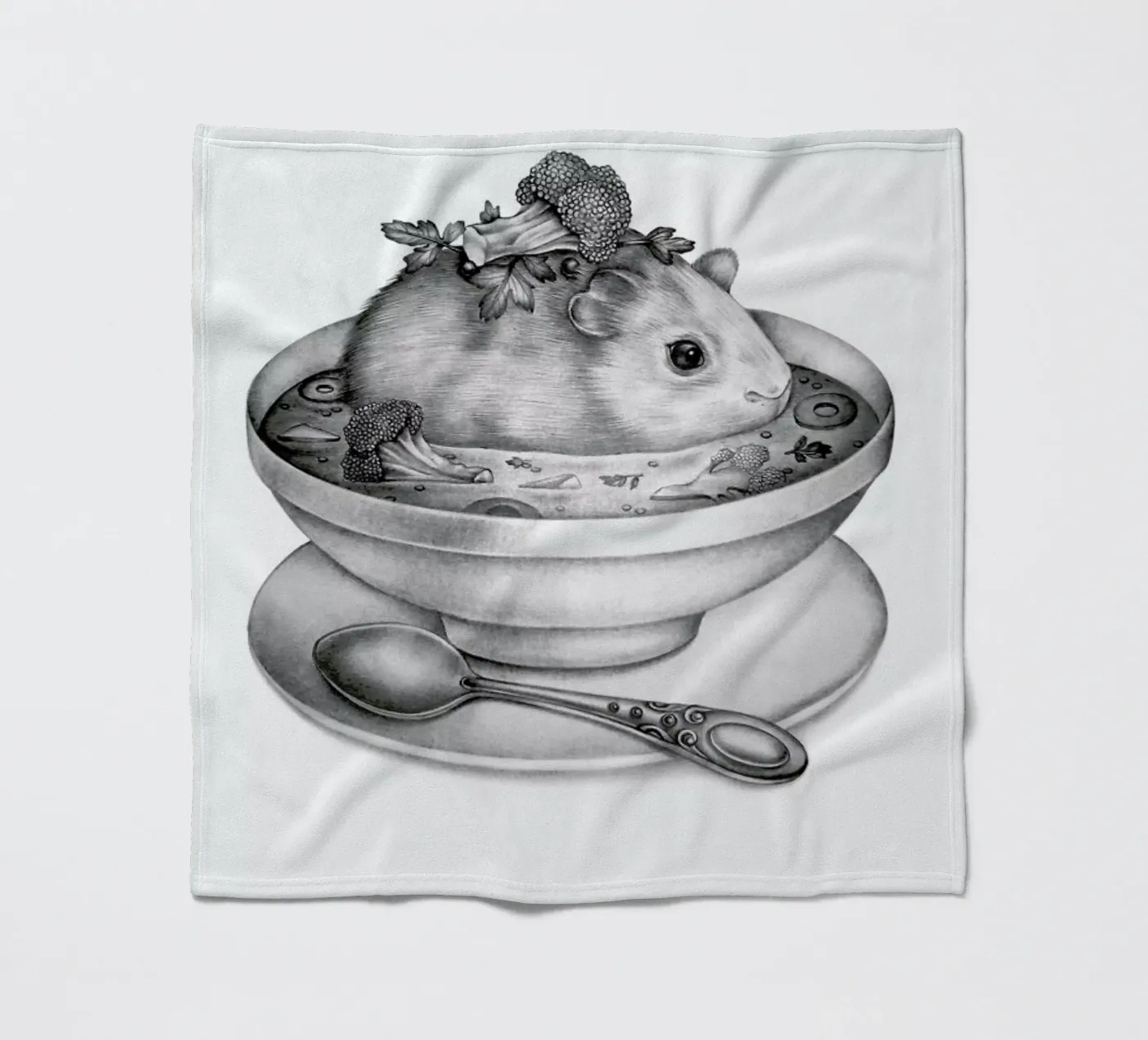 Soup fleecedeken van Maria Vdovichenko
