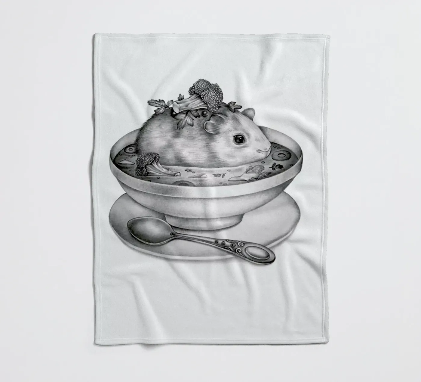 Soup Fleecedecke von Maria Vdovichenko