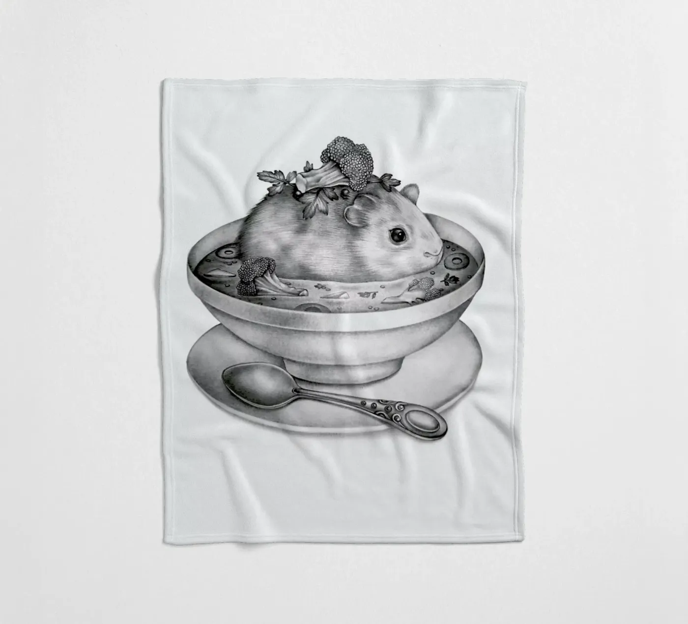 Soup Fleecedecke von Maria Vdovichenko