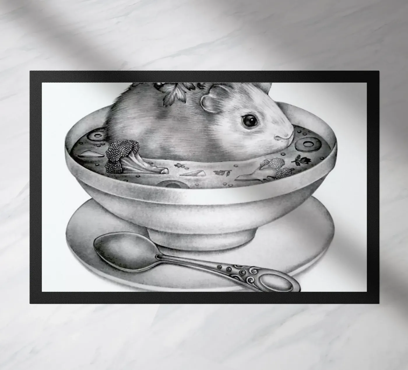 Soup Fußmatte von Maria Vdovichenko