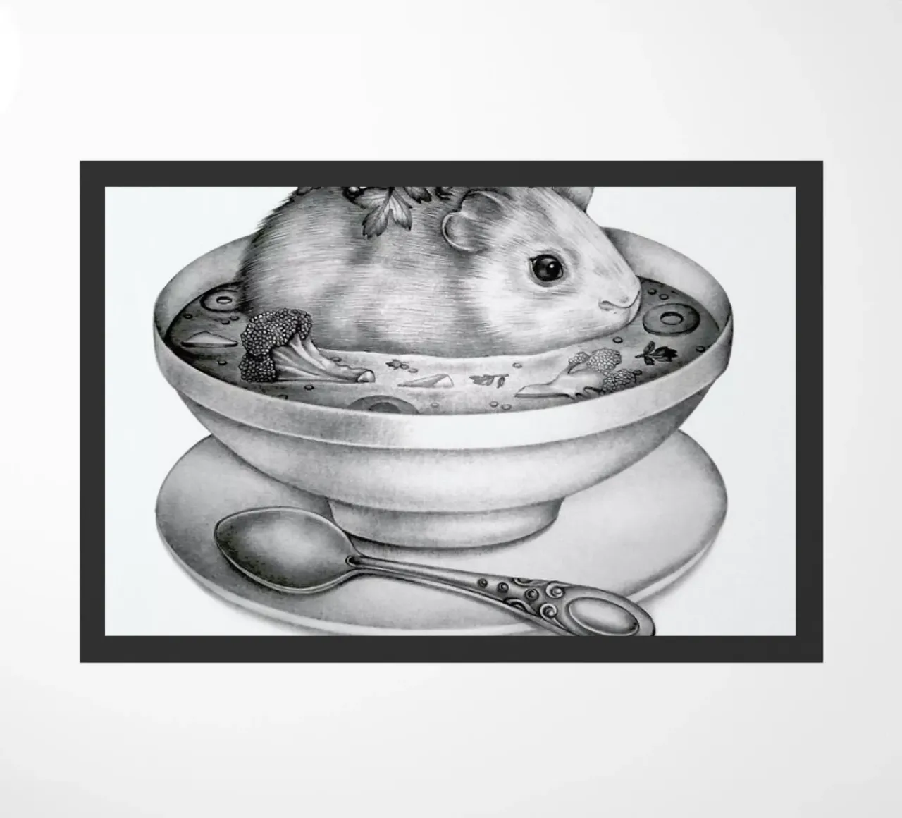 Soup doormat by Maria Vdovichenko