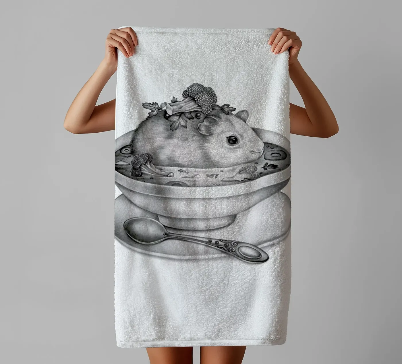 Soup badhanddoek van Maria Vdovichenko