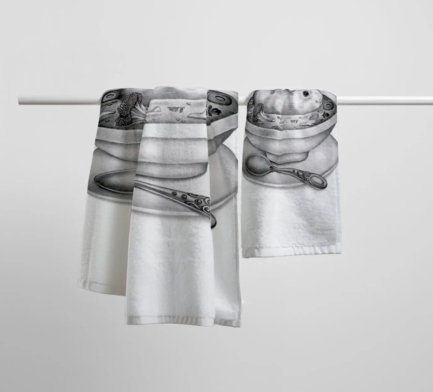 Soup badhanddoek van Maria Vdovichenko
