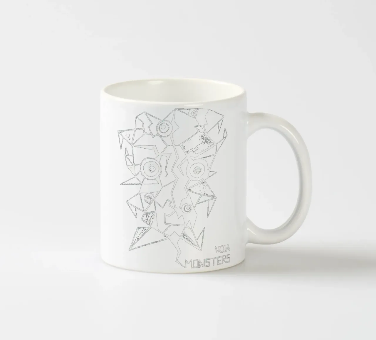 Mostri EP Nero tazza in ceramica da callum shop