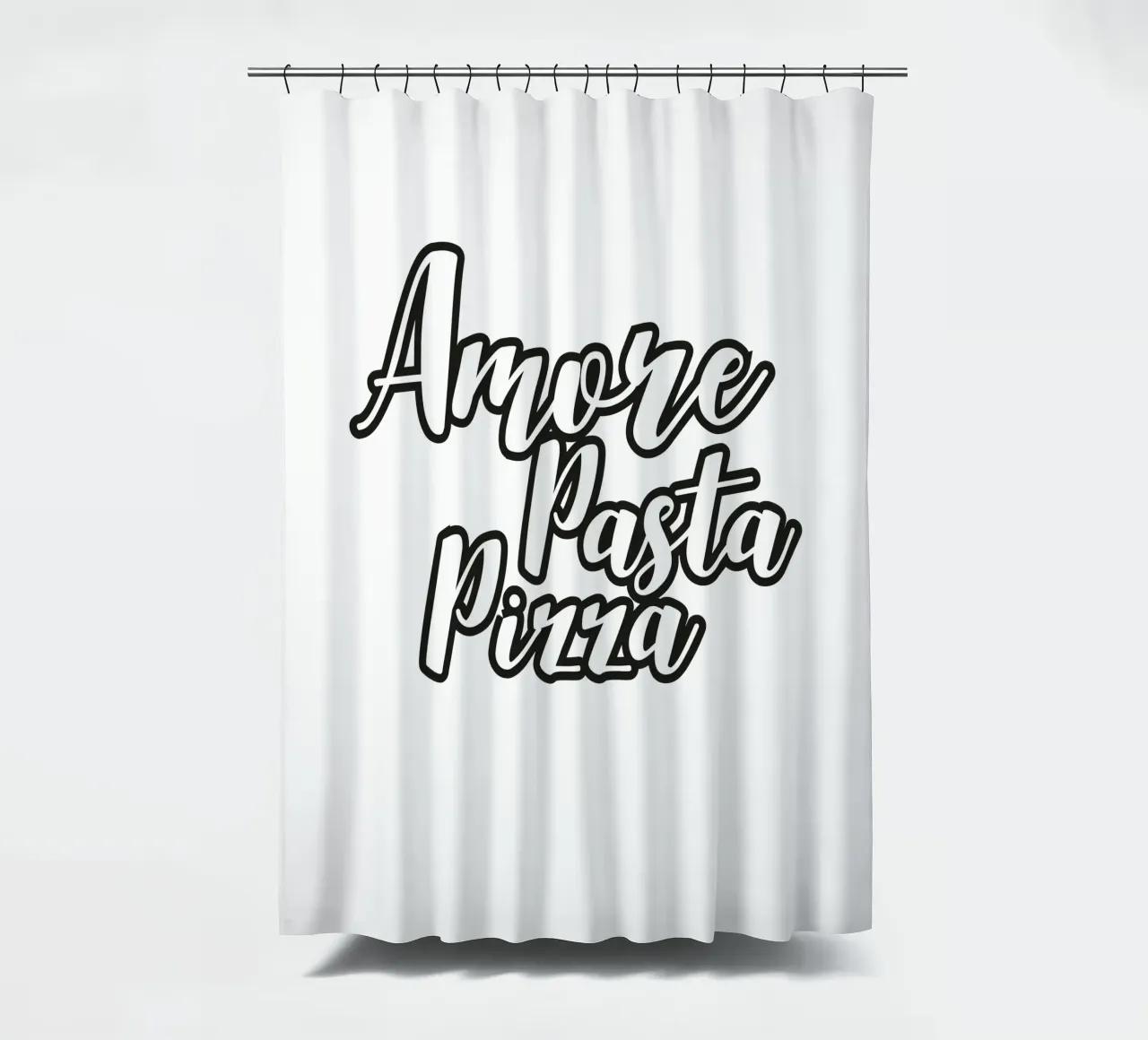 Pizza Amore tenda da doccia da Flo Klein