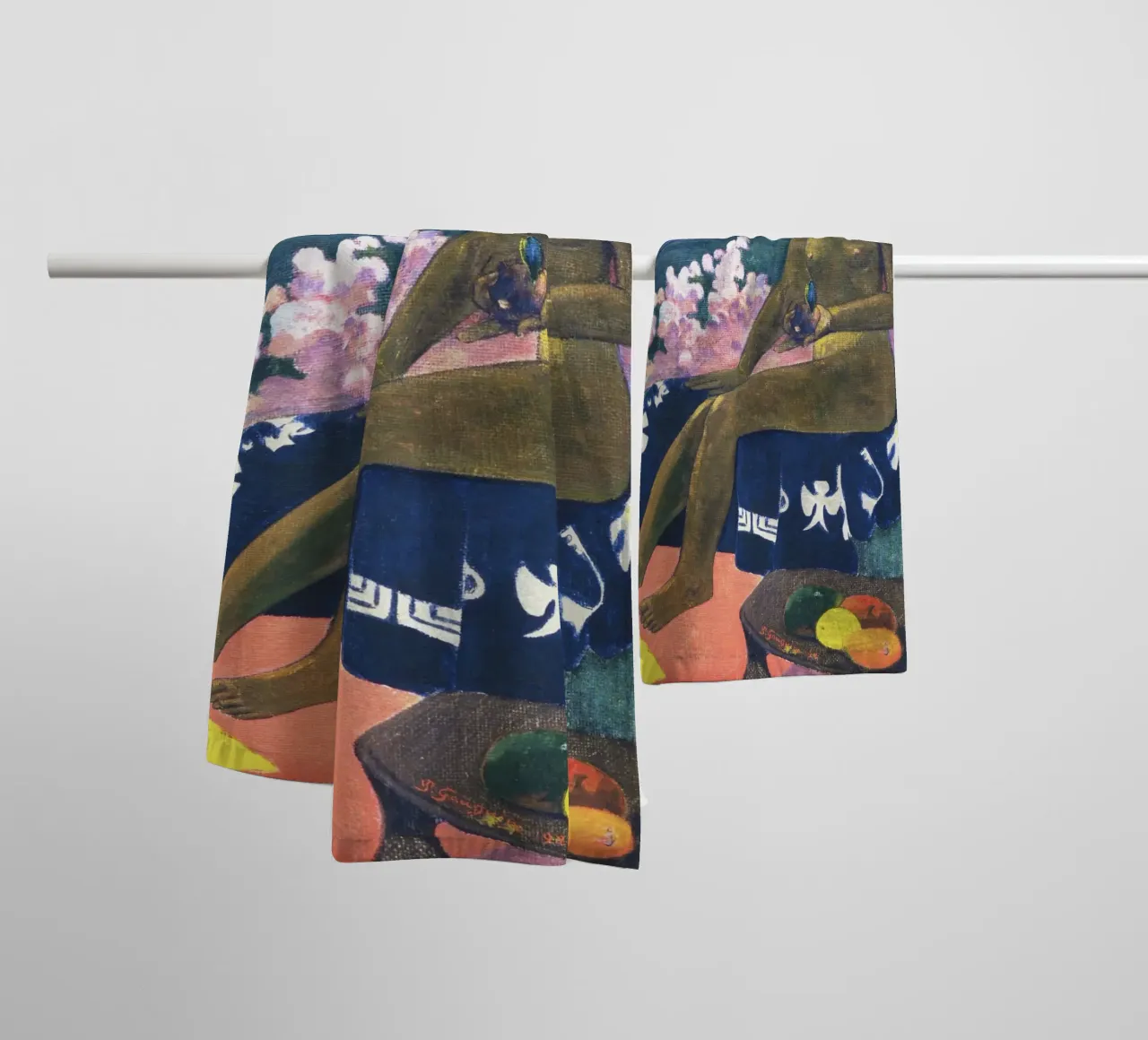 The Seed of the Areoi (1892) by Paul Gauguin towel by Venus Art
