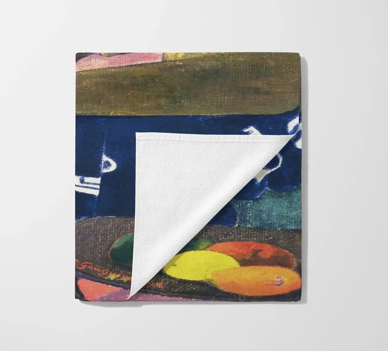 The Seed of the Areoi (1892) by Paul Gauguin beach towel by Venus Art