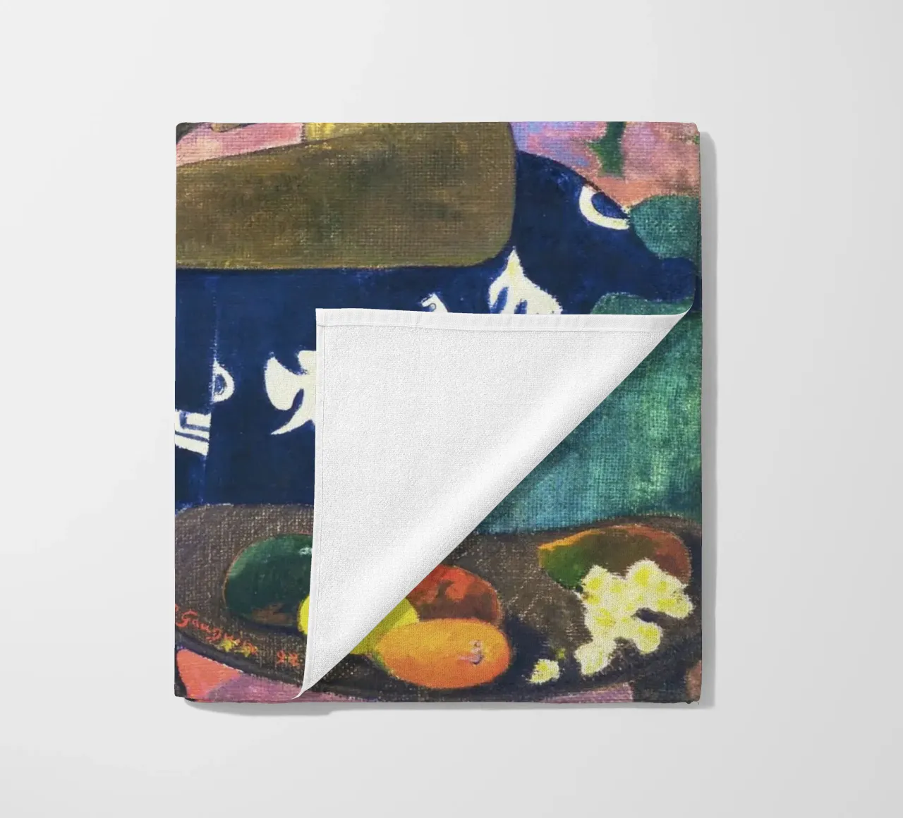 The Seed of the Areoi (1892) by Paul Gauguin beach towel by Venus Art