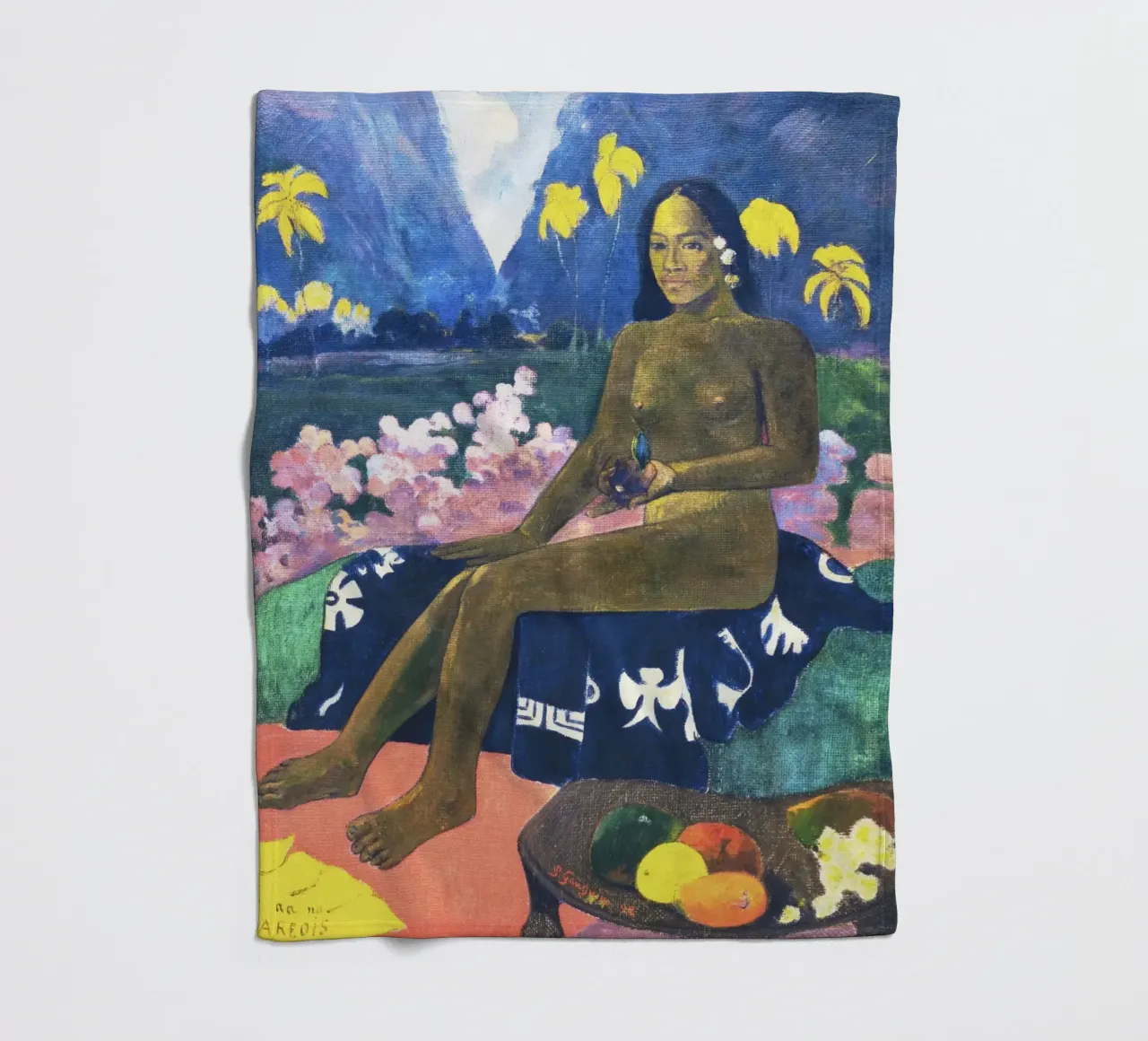 Il seme dell'Areoi (1892) di Paul Gauguin coperta in pile da Venus Art