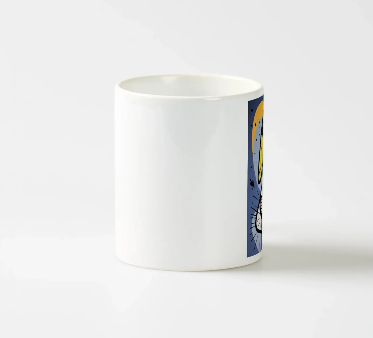 Arte astratta del cane tazza in ceramica da Brayan