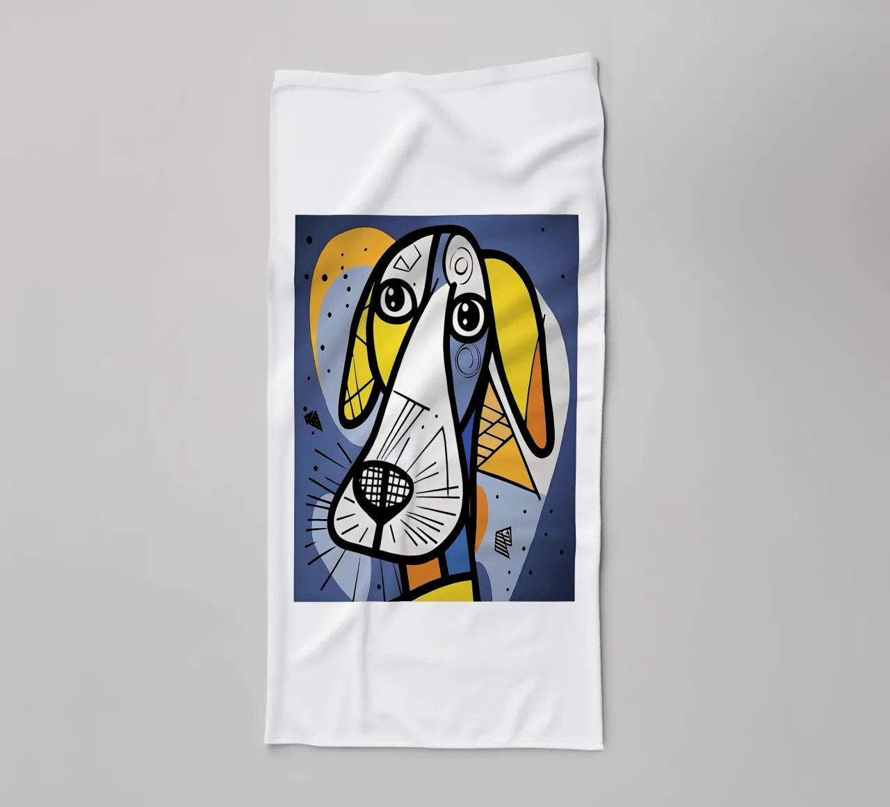Abstract Dog Art towel by Brayan