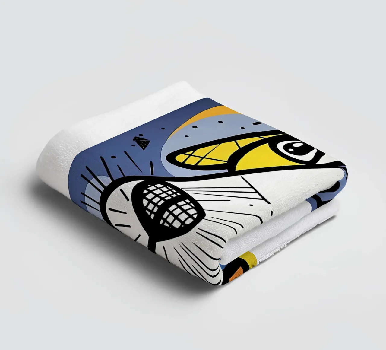 Abstract Dog Art towel by Brayan