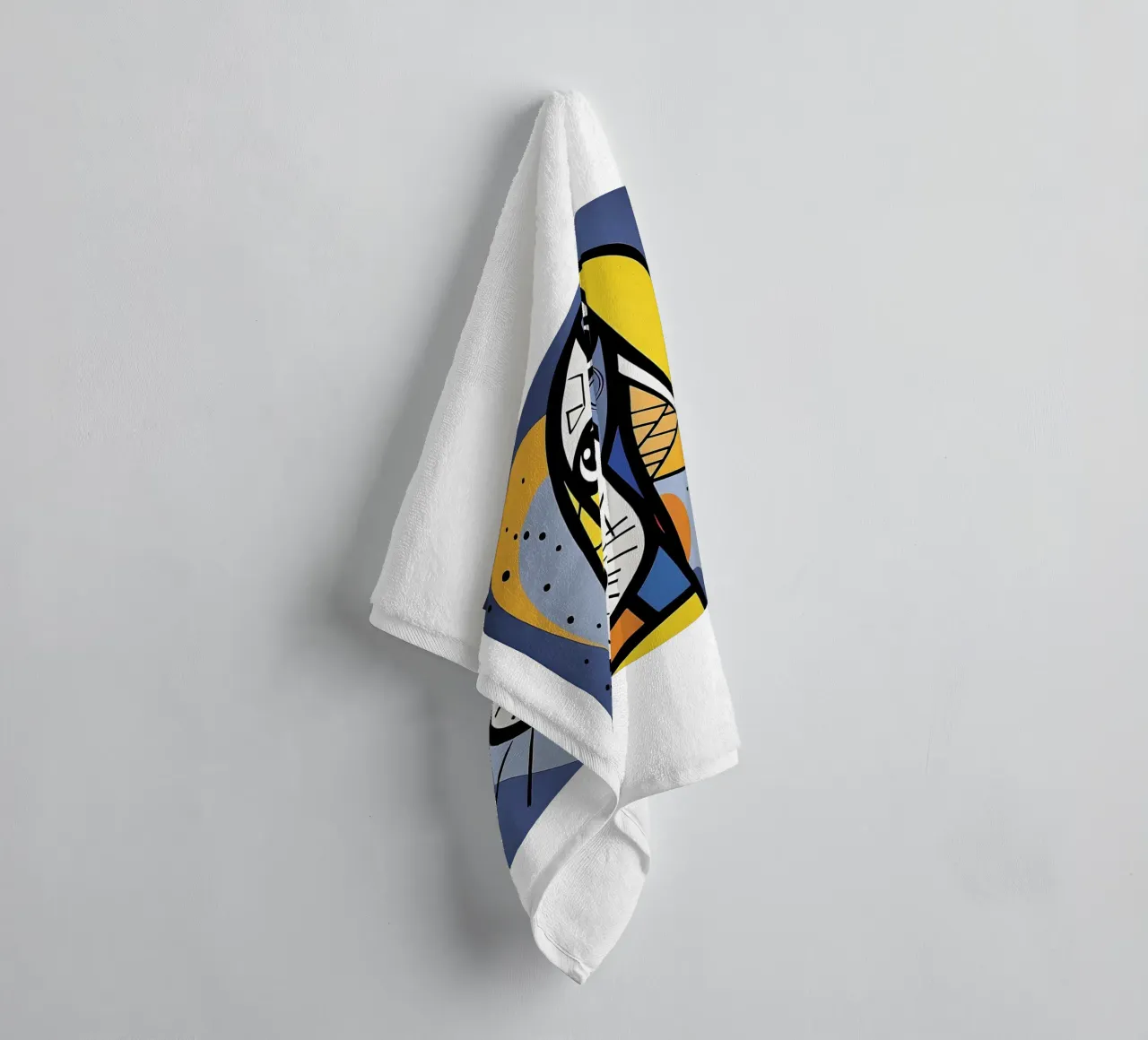 Abstract Dog Art towel by Brayan