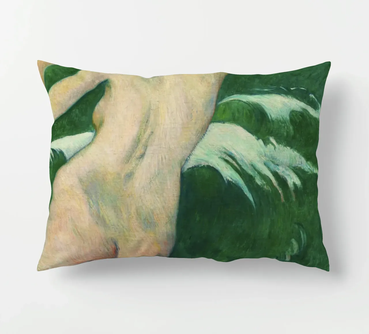In the Waves (1899) by Paul Gauguin decorative cushion by Venus Art