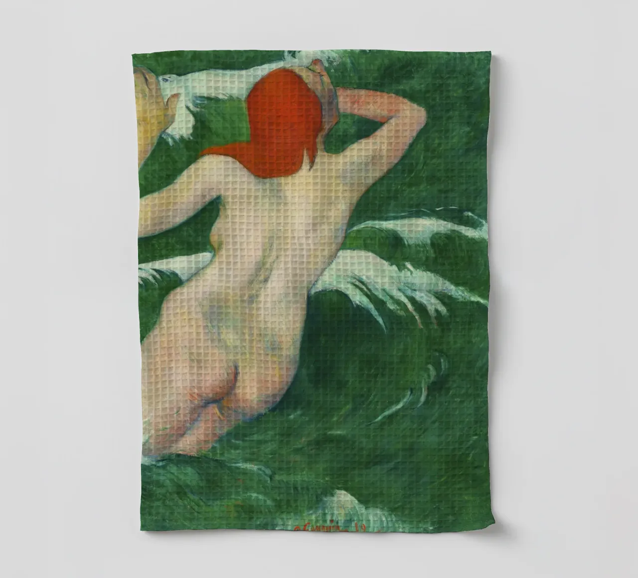 Dans les vagues (1899) de Paul Gauguin torchon de Venus Art