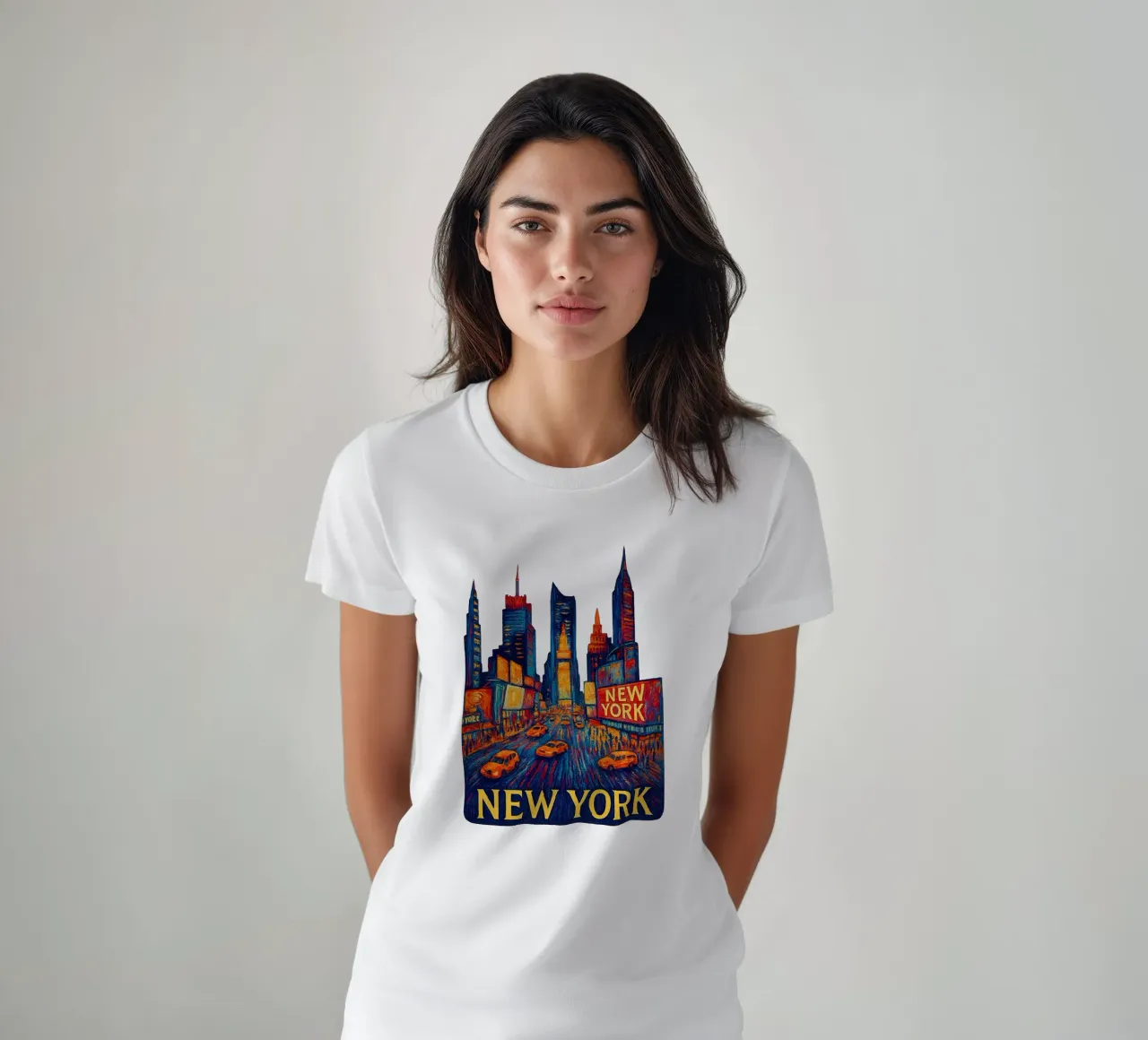 FREE NEW YORK 2 t-shirt da Vintage Van Gogh