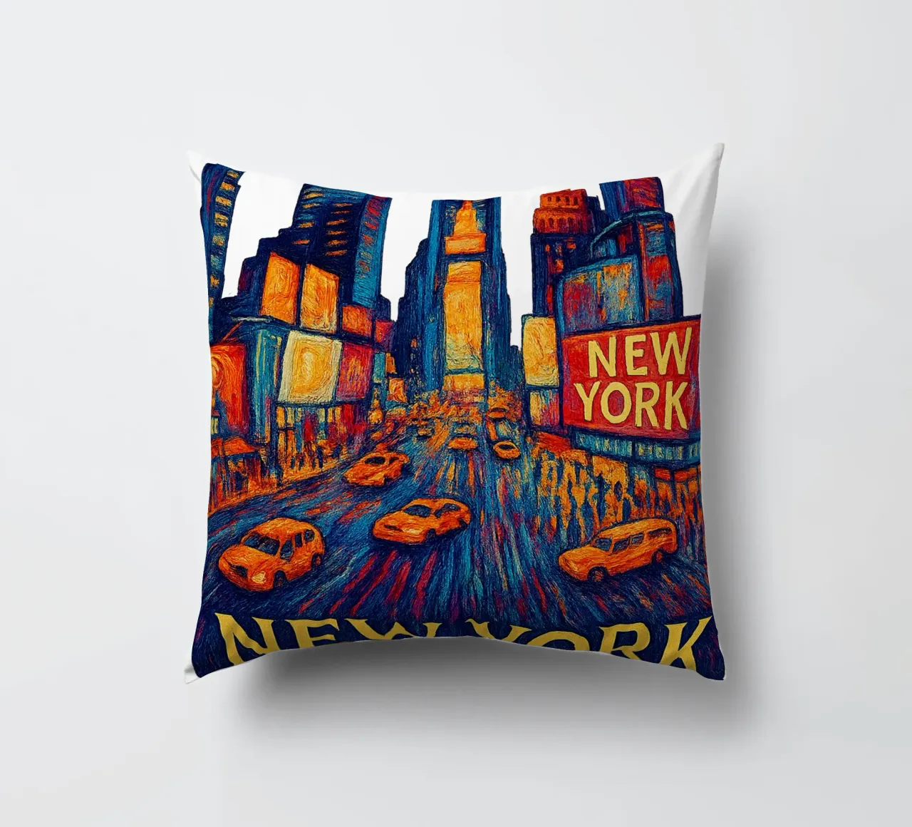 FREE NEW YORK 2 cuscino da Vintage Van Gogh
