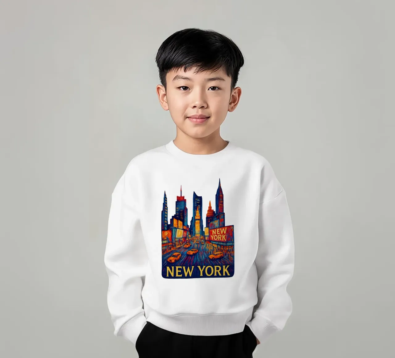 FREE NEW YORK 2 felpa bambino da Vintage Van Gogh