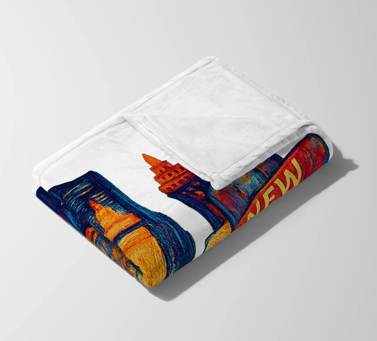 FREE NEW YORK 2 fleece blanket by Vintage Van Gogh