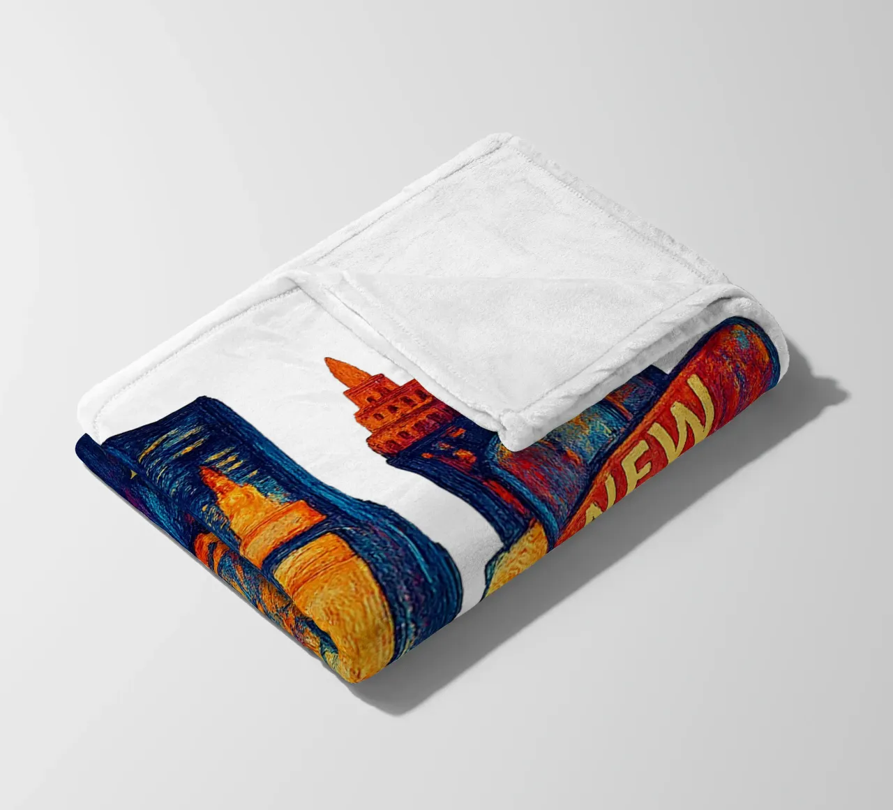 FREE NEW YORK 2 fleece blanket by Vintage Van Gogh