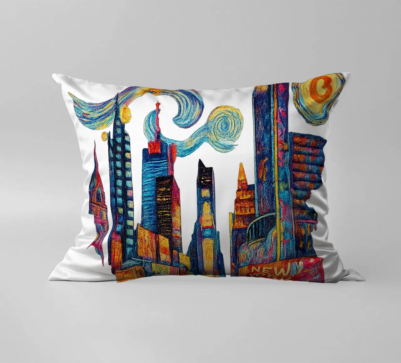 FREE NEW YORK 3 cuscino da Vintage Van Gogh