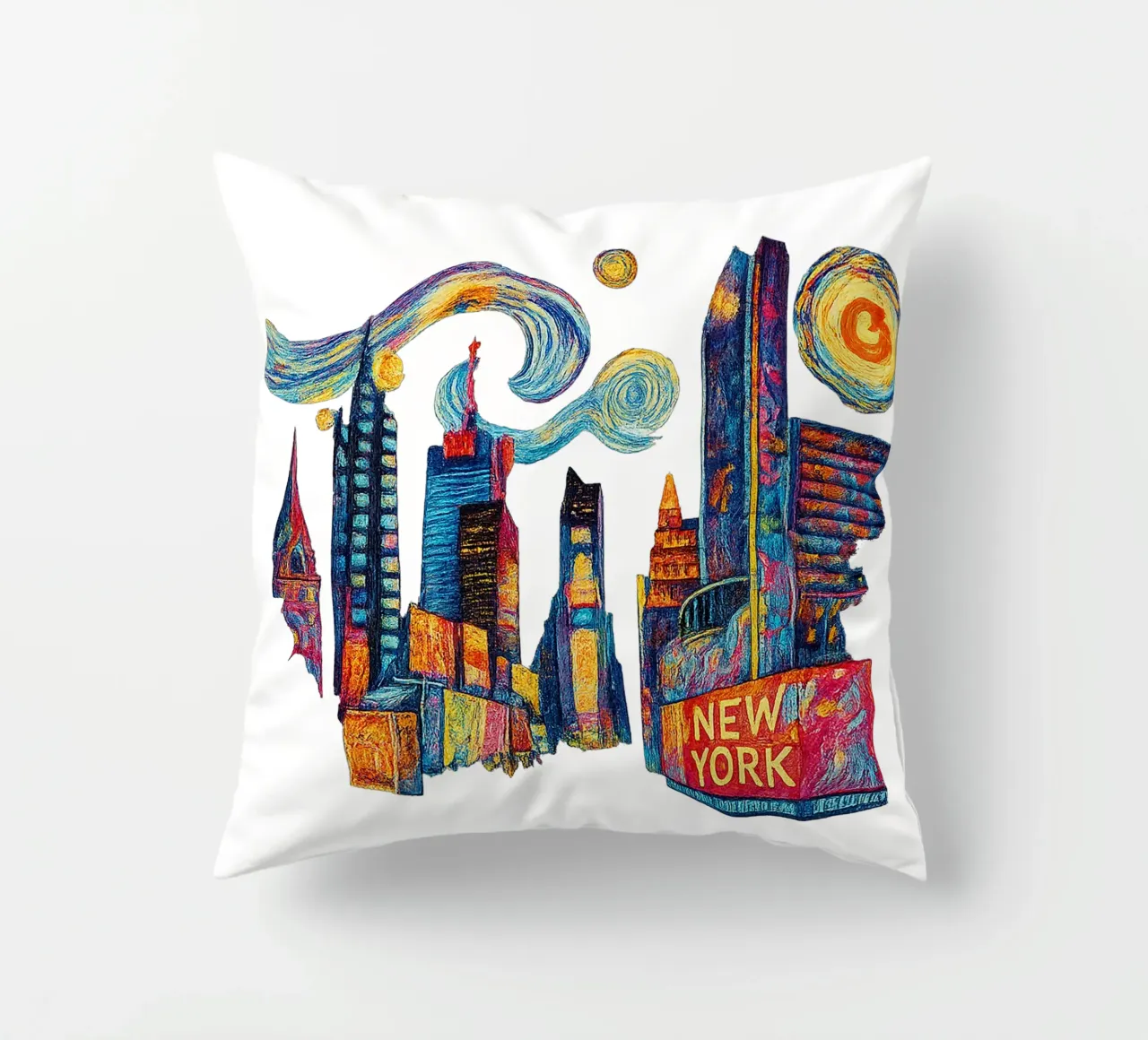 FREE NEW YORK 3 cuscino da Vintage Van Gogh