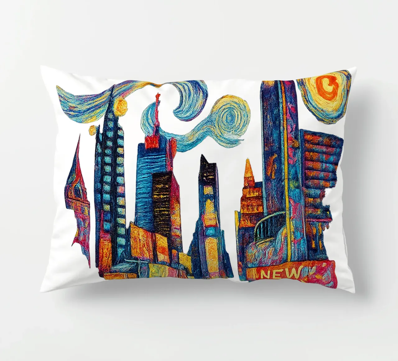 FREE NEW YORK 3 cuscino da Vintage Van Gogh