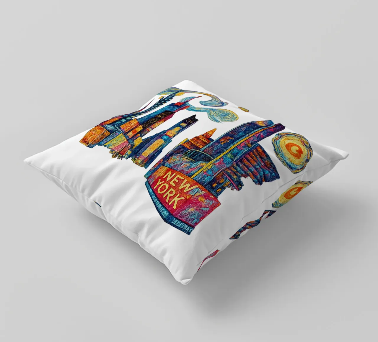 FREE NEW YORK 3 cuscino da Vintage Van Gogh
