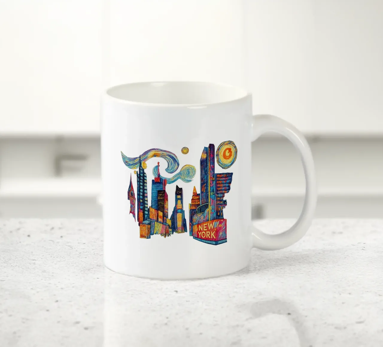FREE NEW YORK 3 tazza in ceramica da Vintage Van Gogh