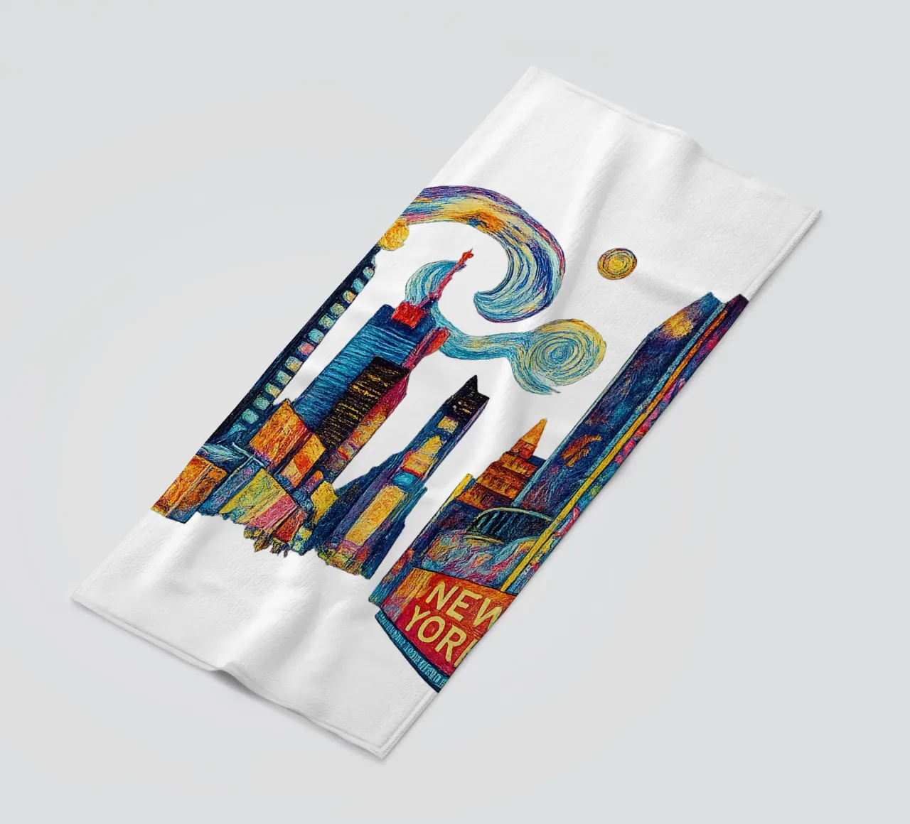 FREE NEW YORK 3 telo mare da Vintage Van Gogh
