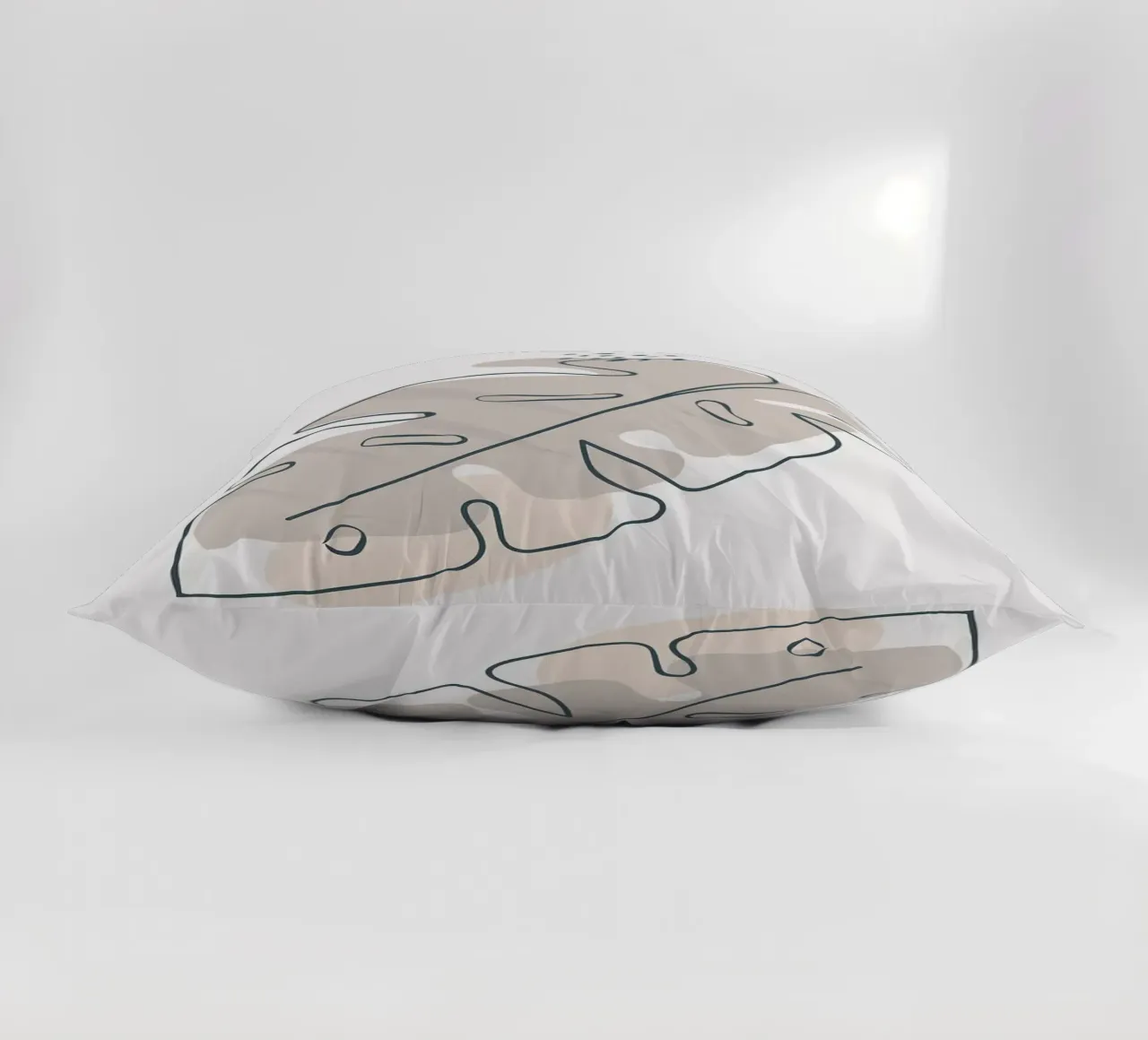 Arte moderna con foglie tropicali cuscino da Jonathan R NASH