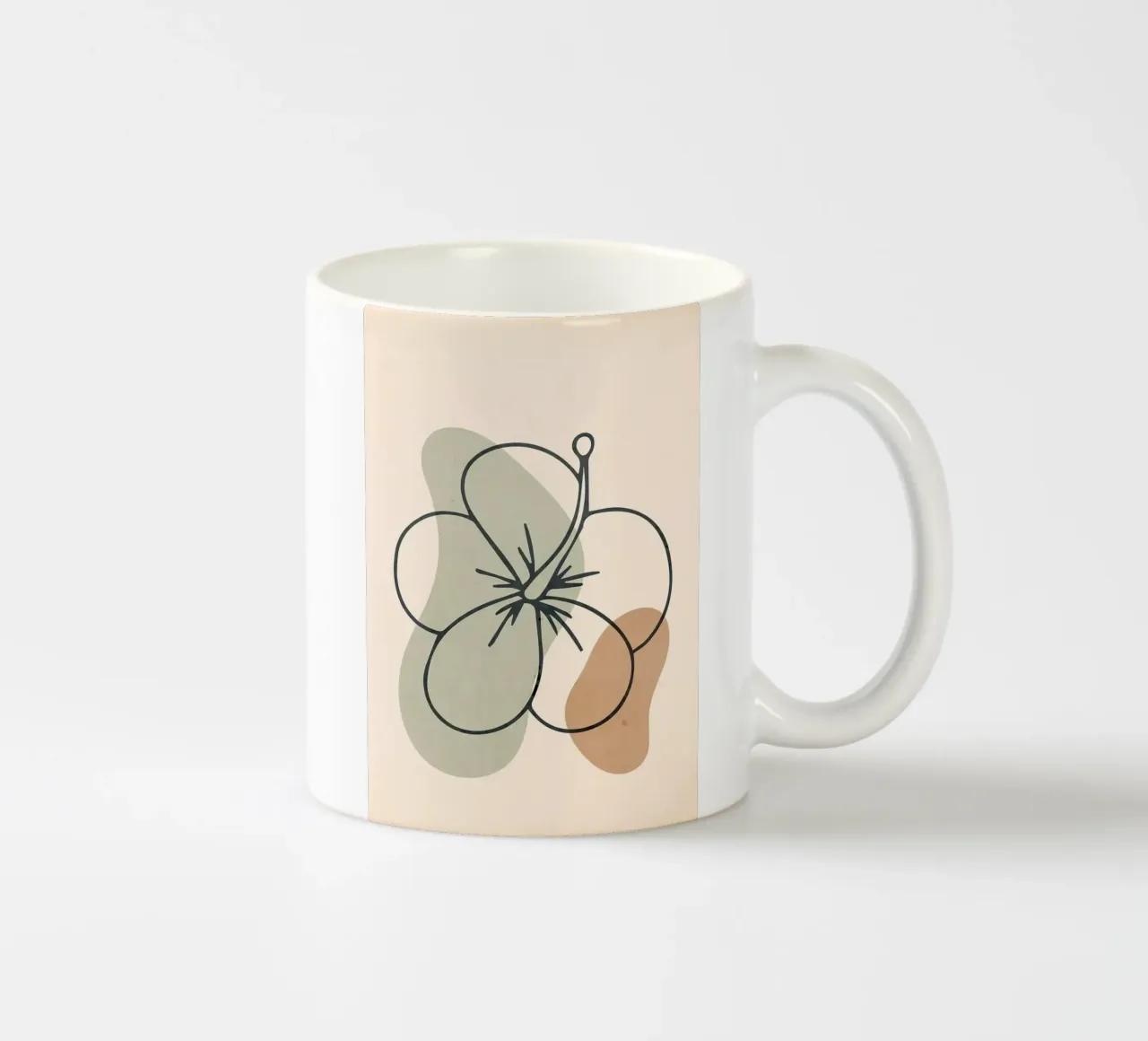Fiore di ibisco tazza in ceramica da Jonathan R NASH
