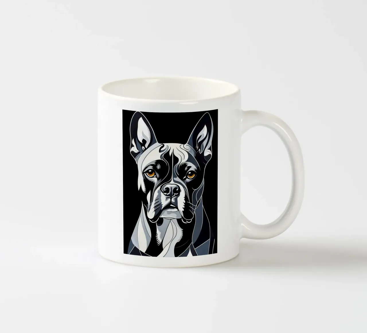 Cane nero tazza in ceramica da Brayan