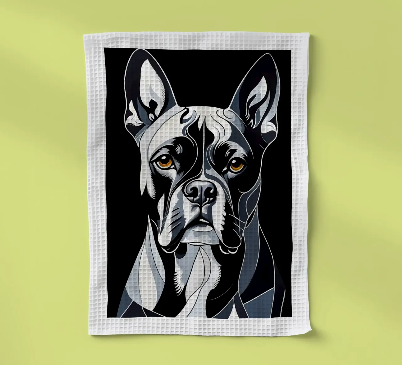 Chien noir torchon de Brayan