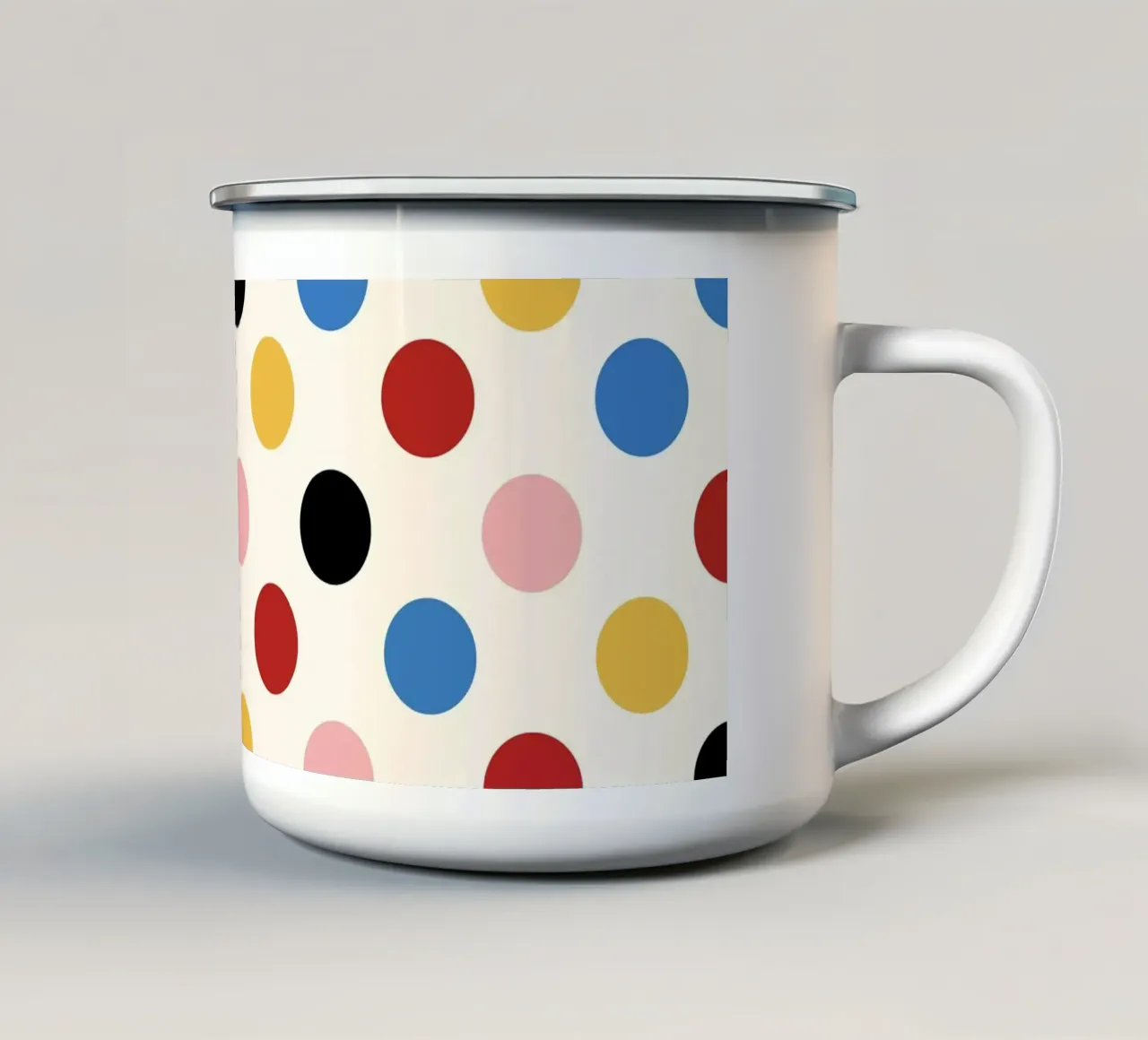 Colorful polka dots tazza in smalto da TijanaArtStudio88