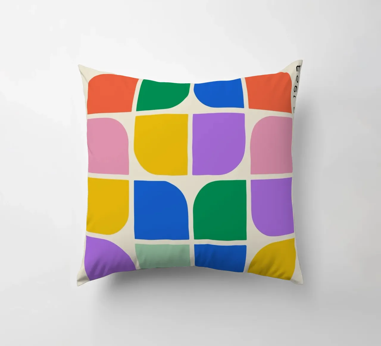 Forme Bauhaus Griglia di colori - 1923 Revival cuscino da Studio Vibe