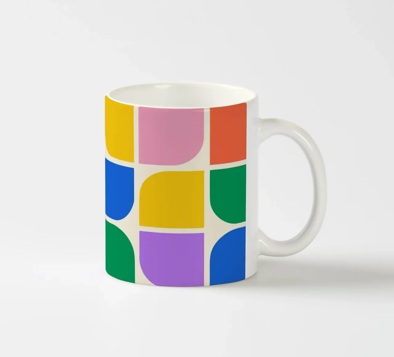 Forme Bauhaus Griglia di colori - 1923 Revival tazza in ceramica da Studio Vibe