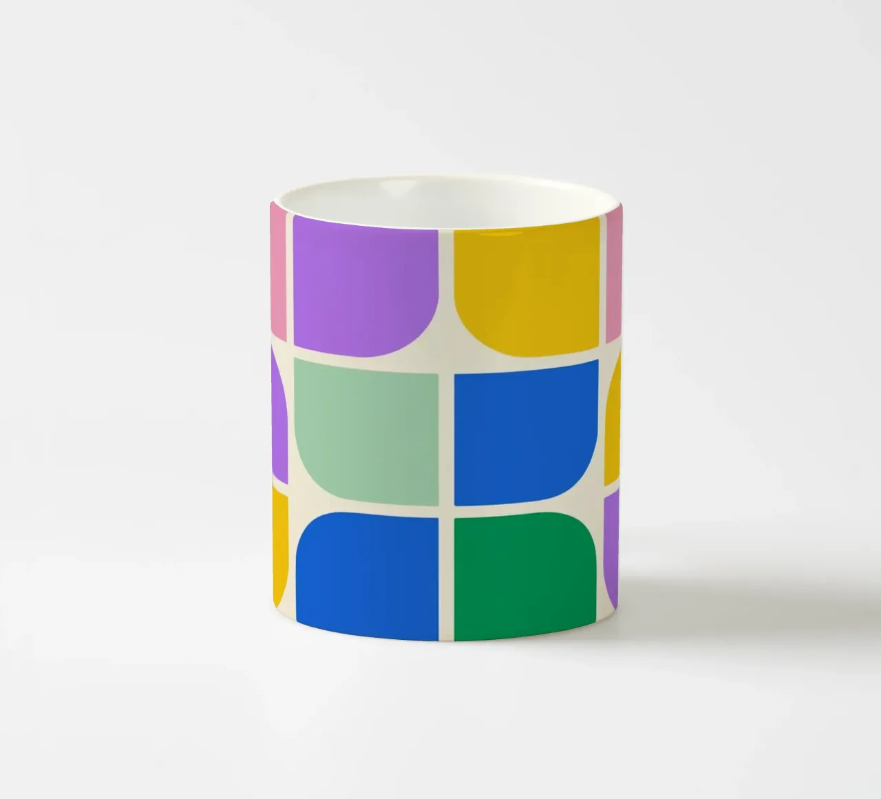 Forme Bauhaus Griglia di colori - 1923 Revival tazza in ceramica da Studio Vibe