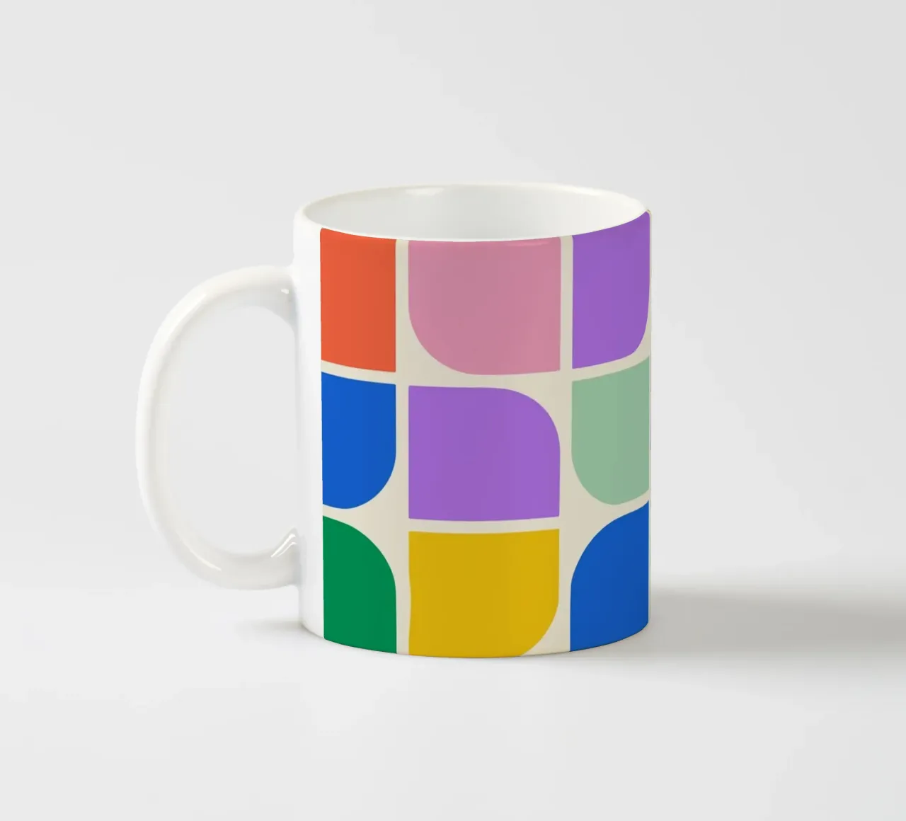 Forme Bauhaus Griglia di colori - 1923 Revival tazza in ceramica da Studio Vibe