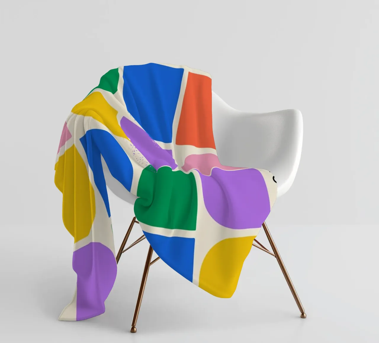 Forme Bauhaus Griglia di colori - 1923 Revival coperta in pile da Studio Vibe