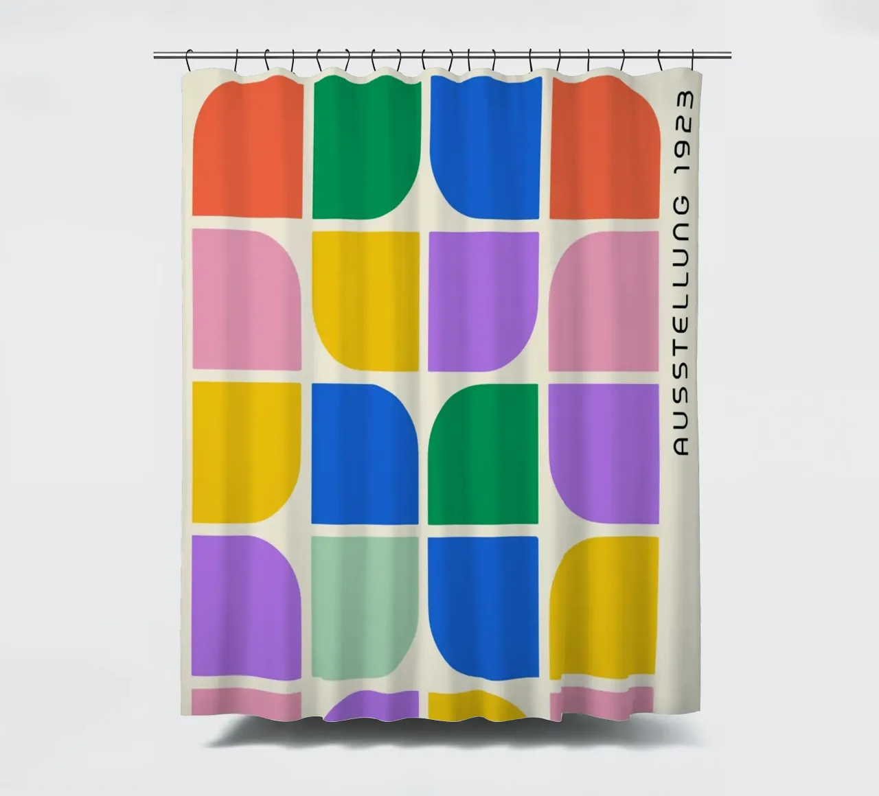 Grille de couleurs des formes du Bauhaus - 1923 Revival rideau de douche de Studio Vibe