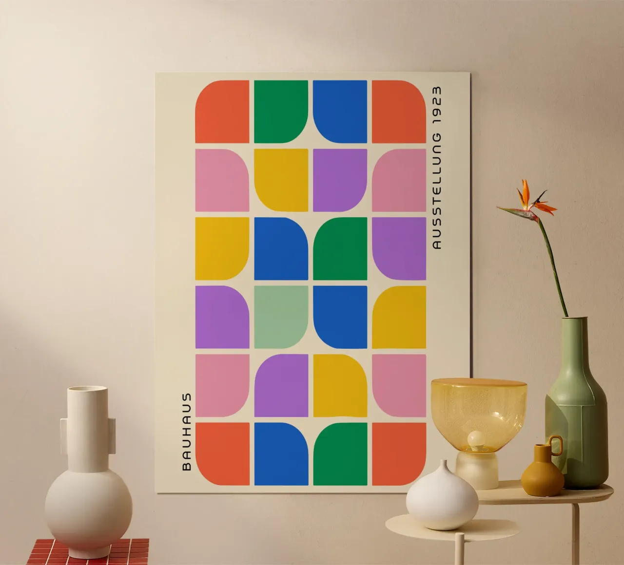 Bauhaus Shapes Color Grid - 1923 Revival hahnemühle de Studio Vibe