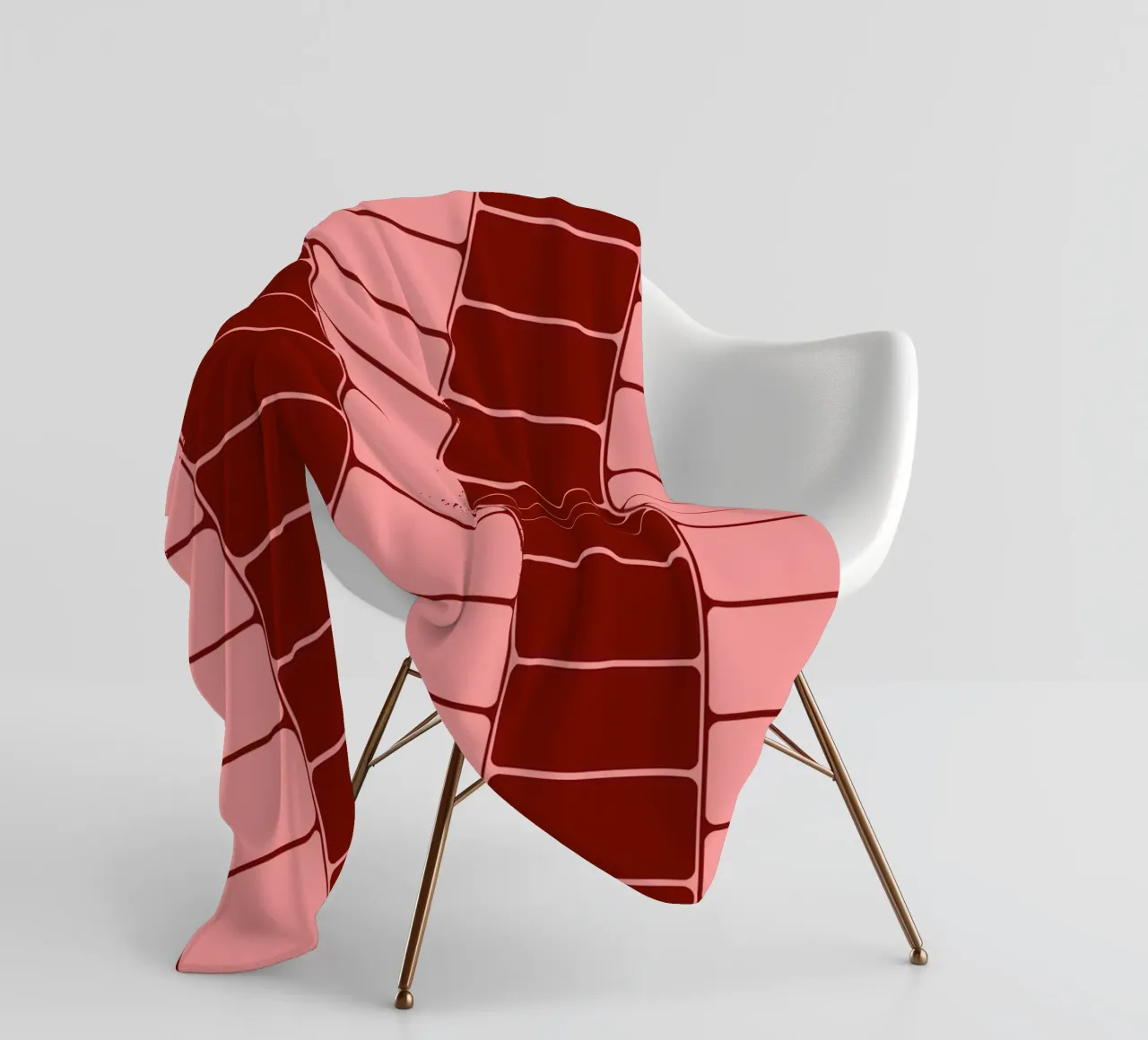 Strawberry moody flow coperta in pile da TijanaArtStudio88