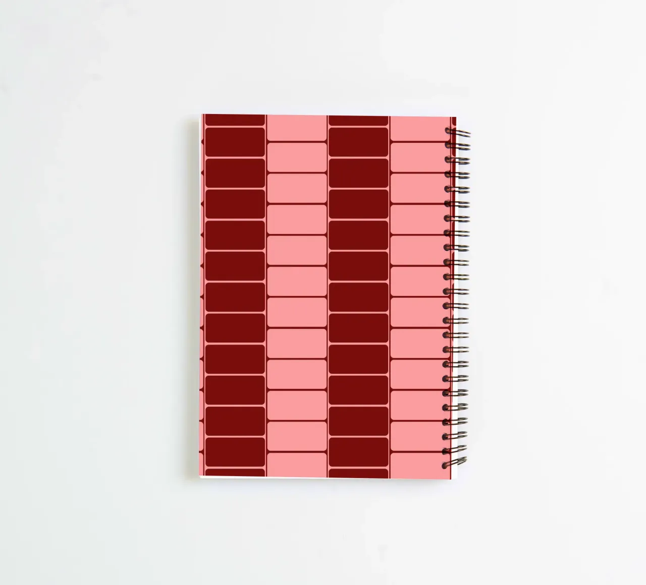 Strawberry moody flow spiral notebook by TijanaArtStudio88