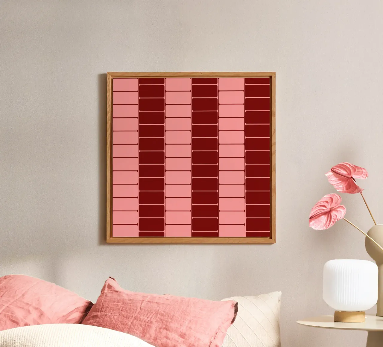 Strawberry moody flow alluminio dibond da TijanaArtStudio88