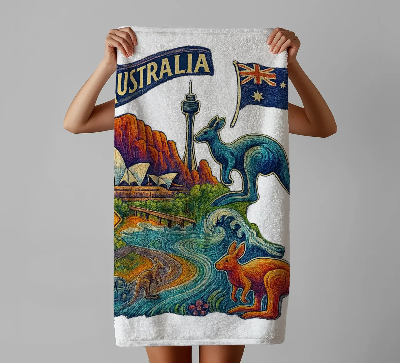 FREE AUSTRALIA 2 asciugamano da bagno da Vintage Van Gogh