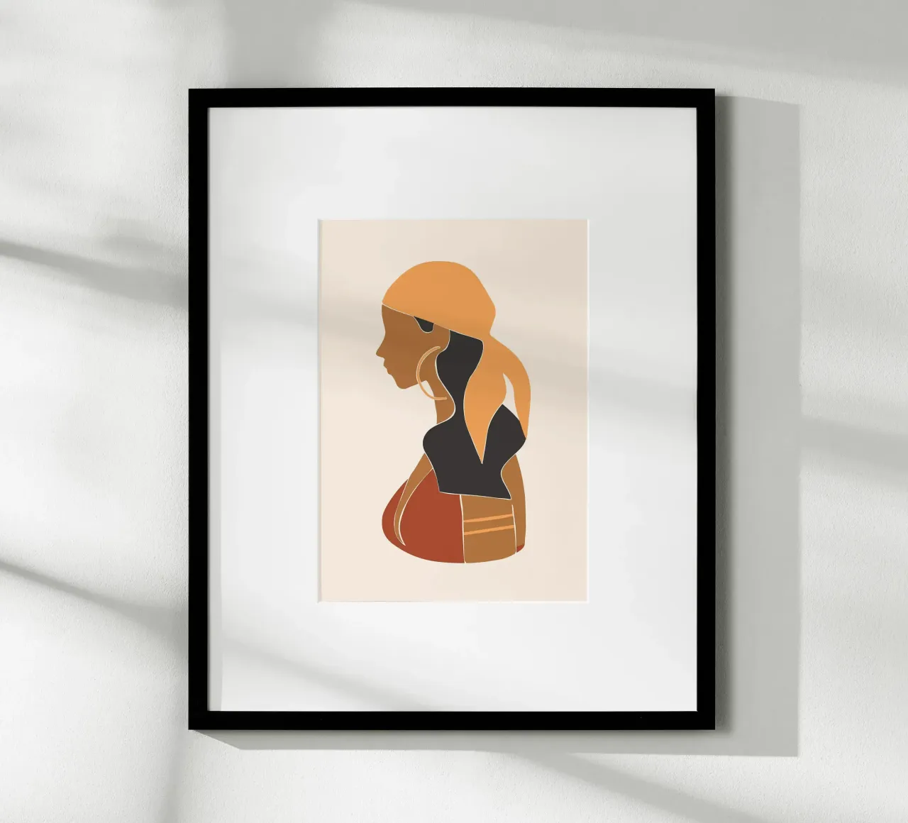 Donna con turbante carta hahnemühle da Jonathan R NASH
