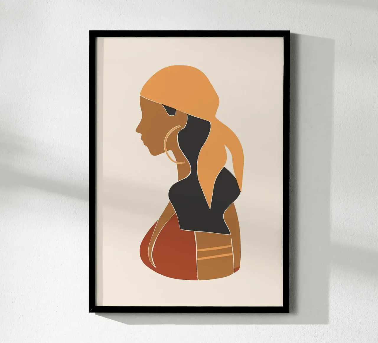 Donna con turbante carta hahnemühle da Jonathan R NASH